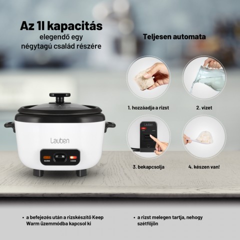 Lauben Rice Cooker Square 1000WB Lauben Rice Cooker Square 1000WB